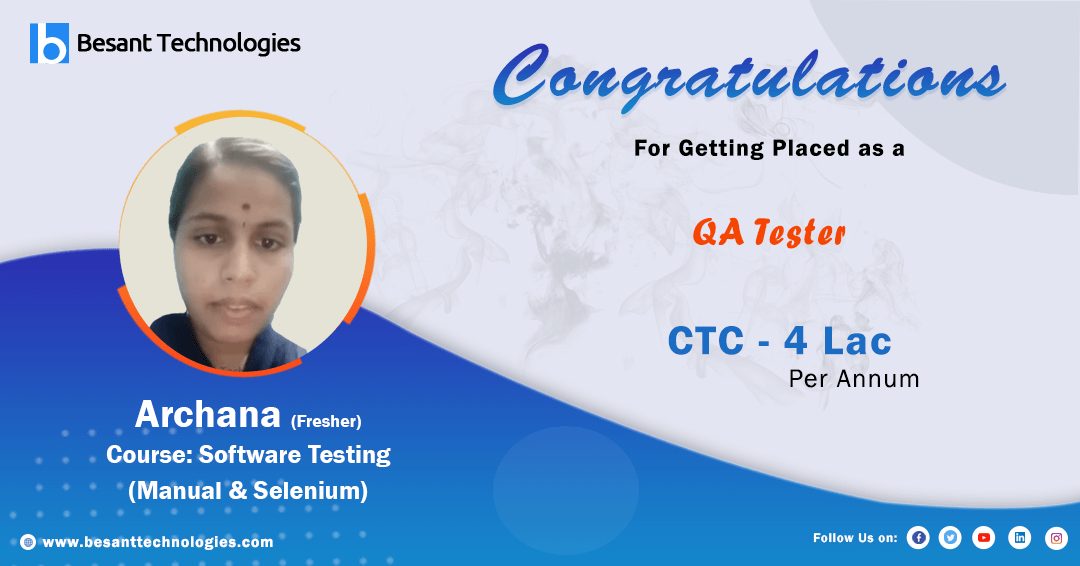TalentQ Training Mangalore Review | Success story of Archana Got Placed as QA Tester