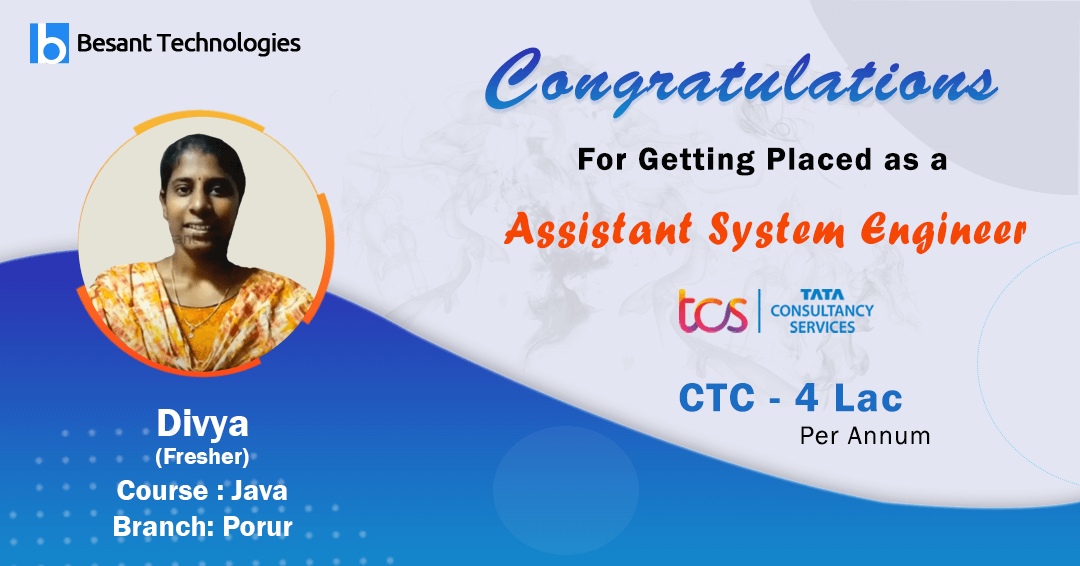 TalentQ Training Mangalore Review | Fresher Divya Got Placed in TCS as Assistant System Engineer.