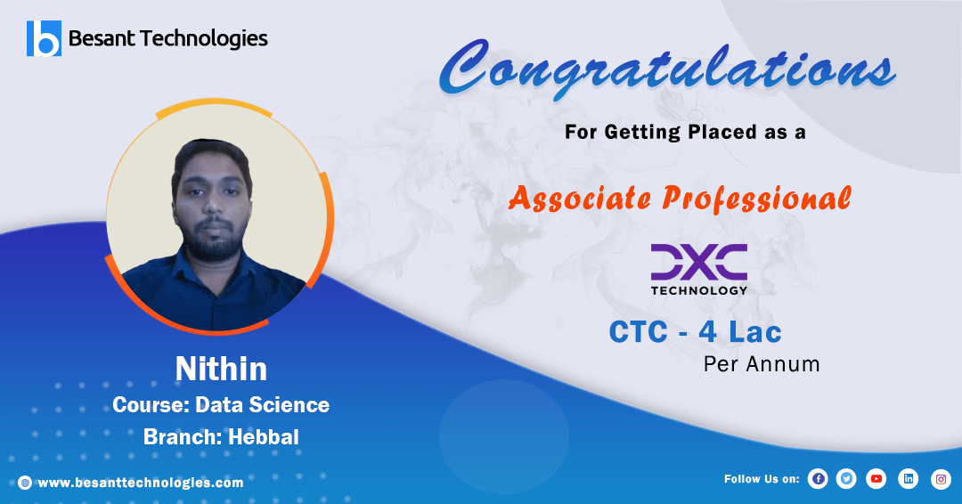 TalentQ Training Mangalore Placement | Got Placed in DXC | Data Science Course Udupi